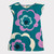 Teal/Purple/White Floral, front Teal/Purple/White Floral, front