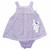 Purple/White Stripe Bunny, front Purple/White Stripe Bunny, front