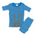 Blue/White Stripe Bunny, front Blue/White Stripe Bunny, front