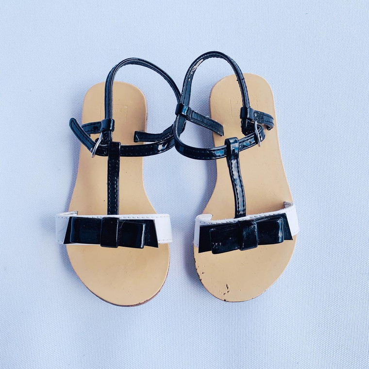 Janie and Jack G-Janie and Jack, 7, leather sandals
