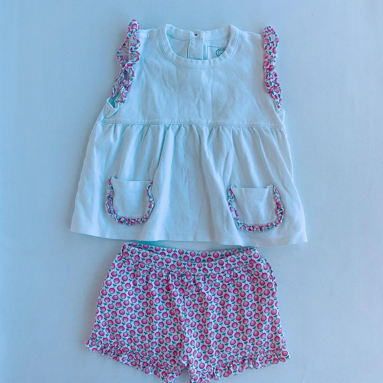 Lila and Hayes G-Lila Hayes, 3Y, 0/s pima cotton shirt short