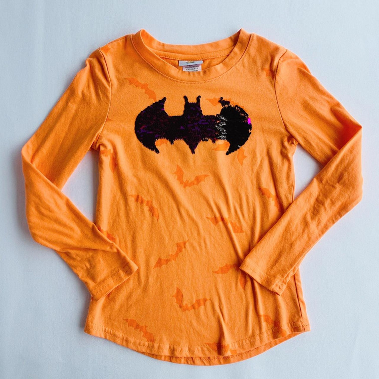 Target G10-Batman, 7/8Y, l/s cotton knit tee shirt