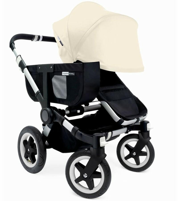 Bugaboo, Donkey double stroller retail dollar2000 1 Wheeled Board retail dollar130 2 Mosquito Nets retail dollar20 ea 2 Rain Covers retail dollar70 ea