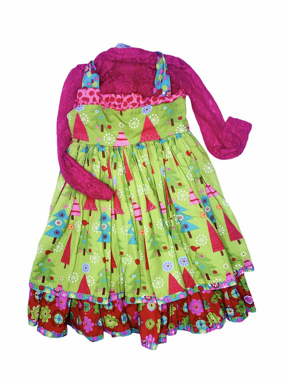Jelly the Pug G12-Jelly the Pug, 4Y, 0/s cotton dress
