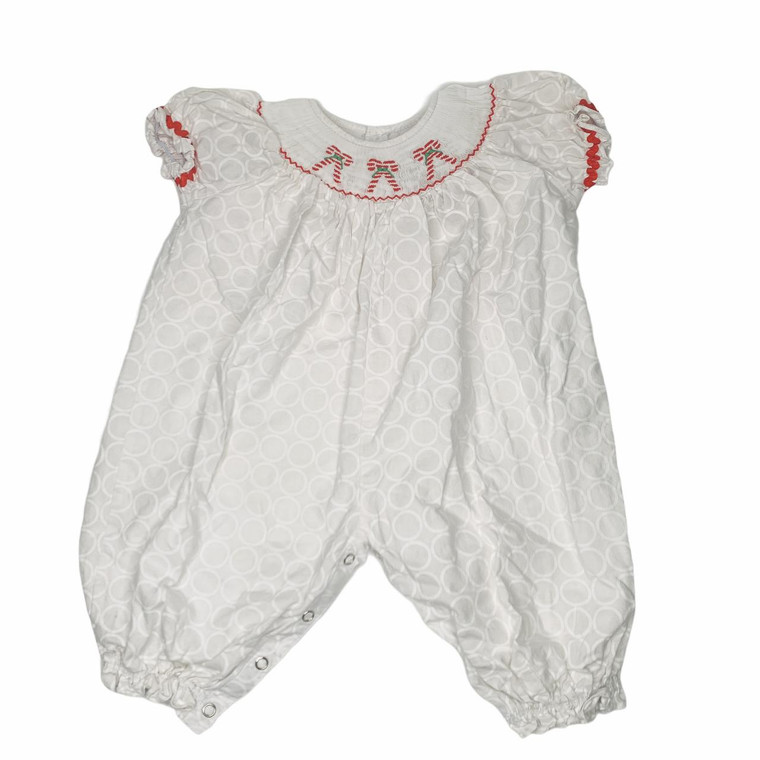 Mom and Me GH-Mom and Me, 12-18M, s/s cotton smocked pant rompe