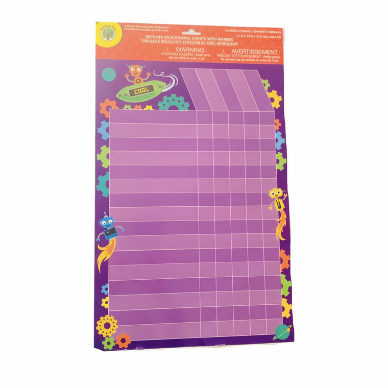 Teaching Tree, Set of 2 Robots Job Chore Charts