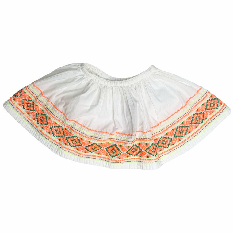 Bonpoint G05-Bonpoint, 3Y, cotton embroidered skirt