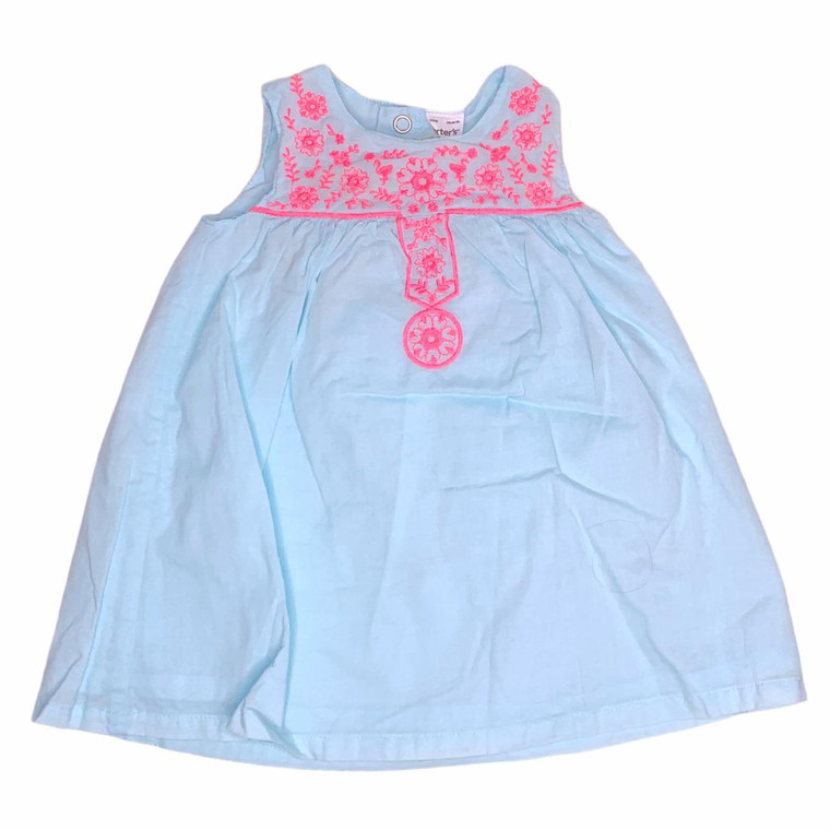 Carters G05-Carters, 3-6M, 0/s cotton embroidered dress
