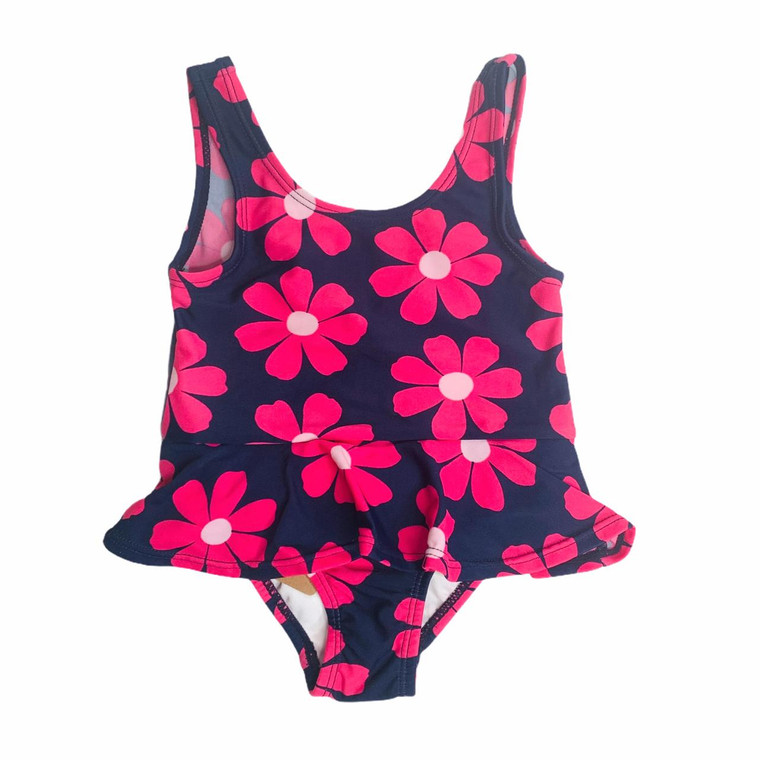 Navy Blue/Hot Pink Floral, front