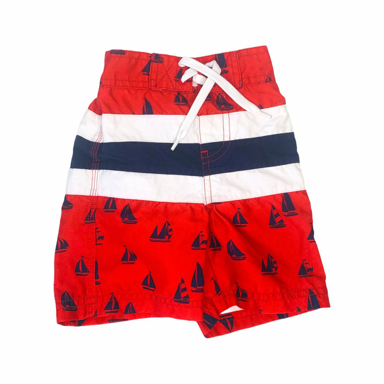Red/White/Blue Sailboats, front