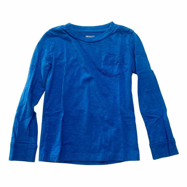 Crewcuts B09-Crewcuts, 4/5Y, l/s cotton knit tee shirt