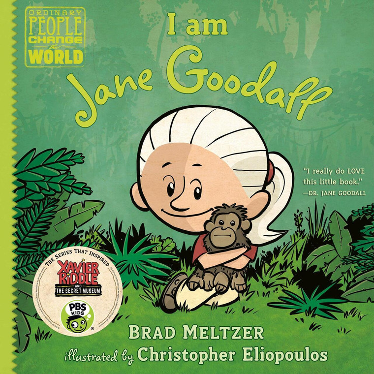 Brad Meltzer, and Christopher Eliopoulos Book, I am Jane Goodall, by Brad Meltzer, and Christopher Eliopoulos