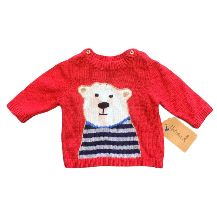 Boden B12-Boden, 0-3M, l/s wool/cashmere sweater