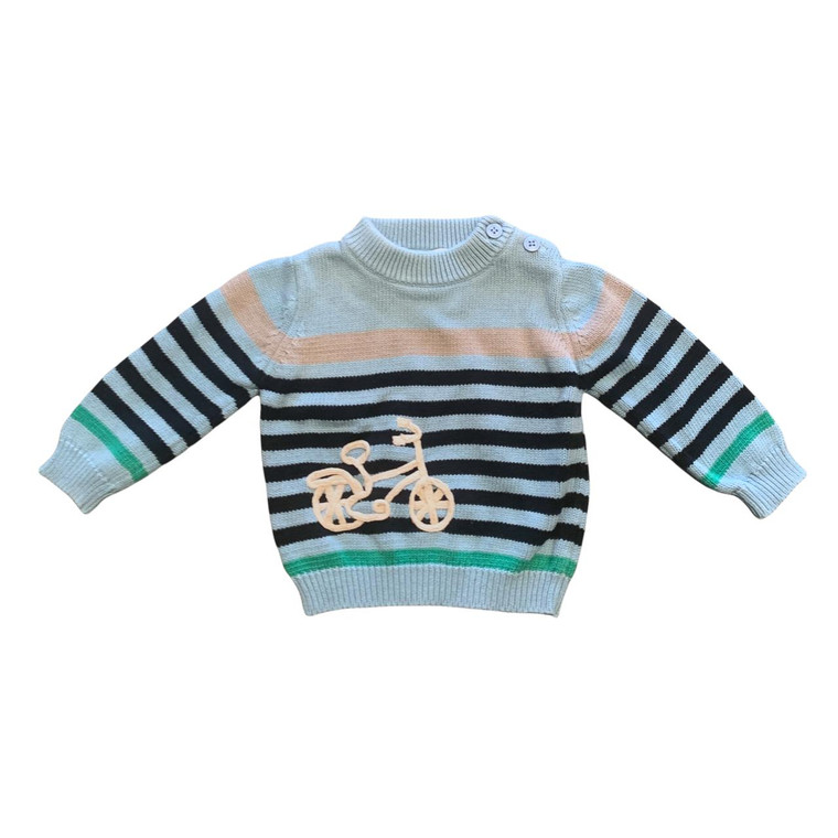 Lourdes Chic B12-Lourdes Chic, 6-12M, l/s cotton sweater cardig