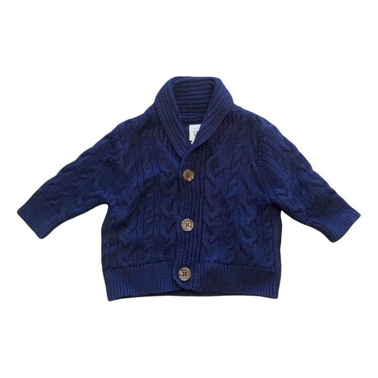 Gap B12-Gap, 0-3M, l/s cotton sweater cardigan