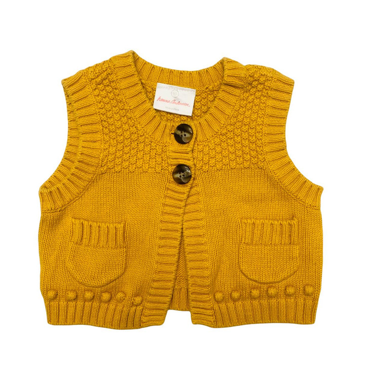 Hanna Andersson G12-Hanna Andersson, 3Y/90cm, 0/s cotton sweater vest