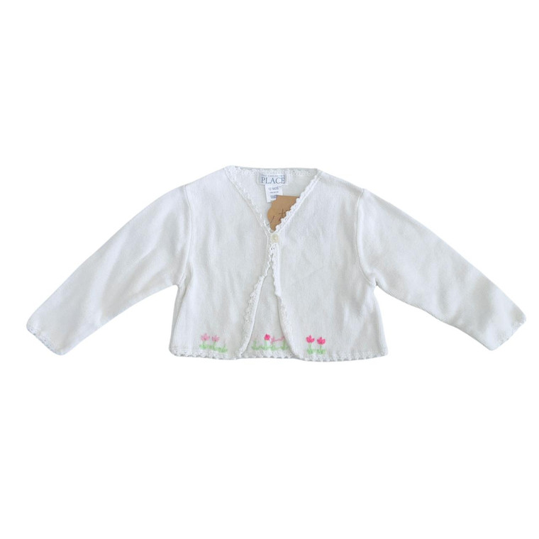 The Childrens Place G12-The Childrens Place, 6-12M, l/s cotton sweater cardigan