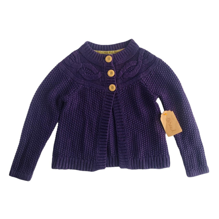Boden G12-Boden, 5/6Y, l/s cotton sweater cardigan