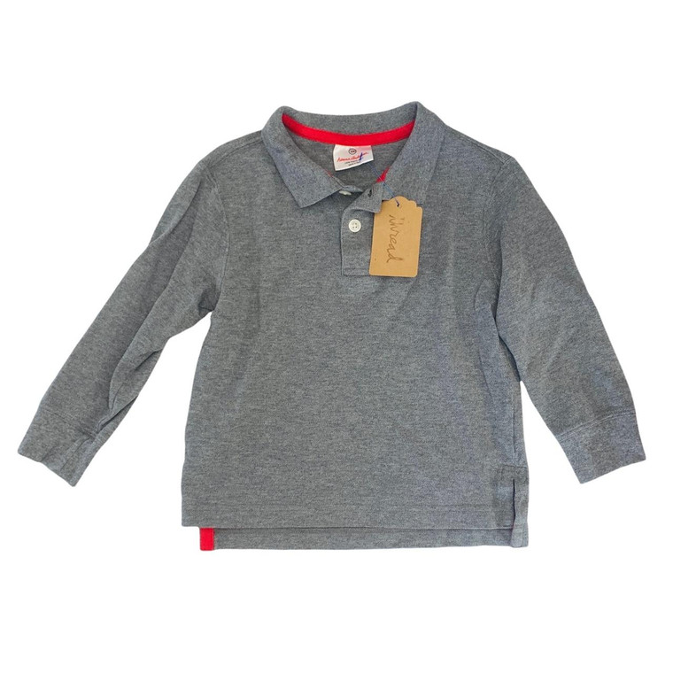 Hanna Andersson B09-Hanna Andersson, 4Y/100cm, l/s cotton polo shirt