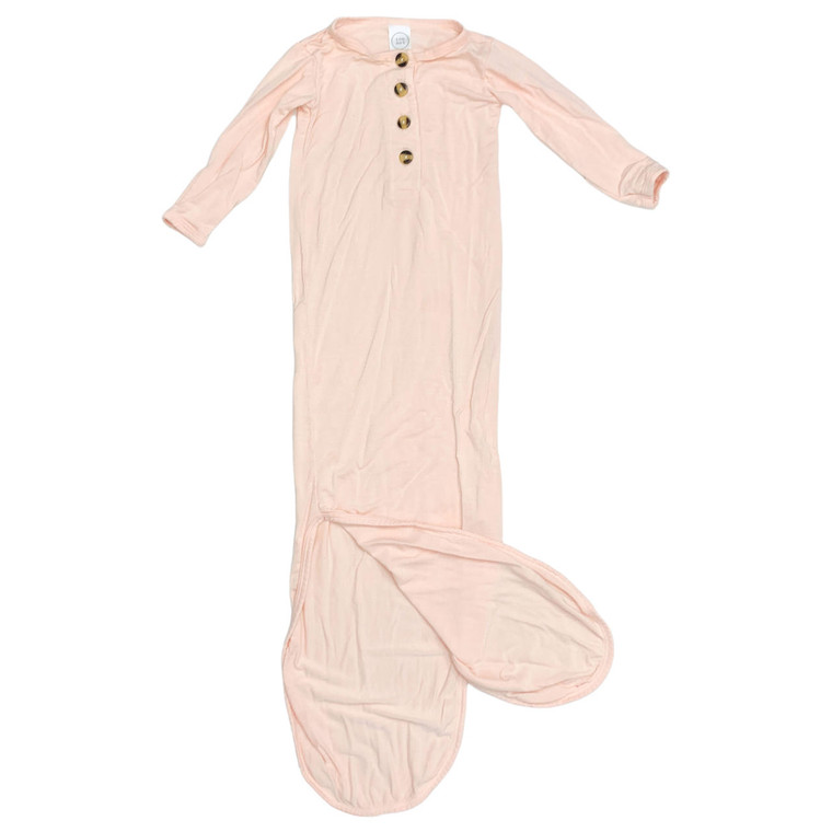 Lou Lou G-Lou Lou, 0-3M, l/s bamboo knotted gown