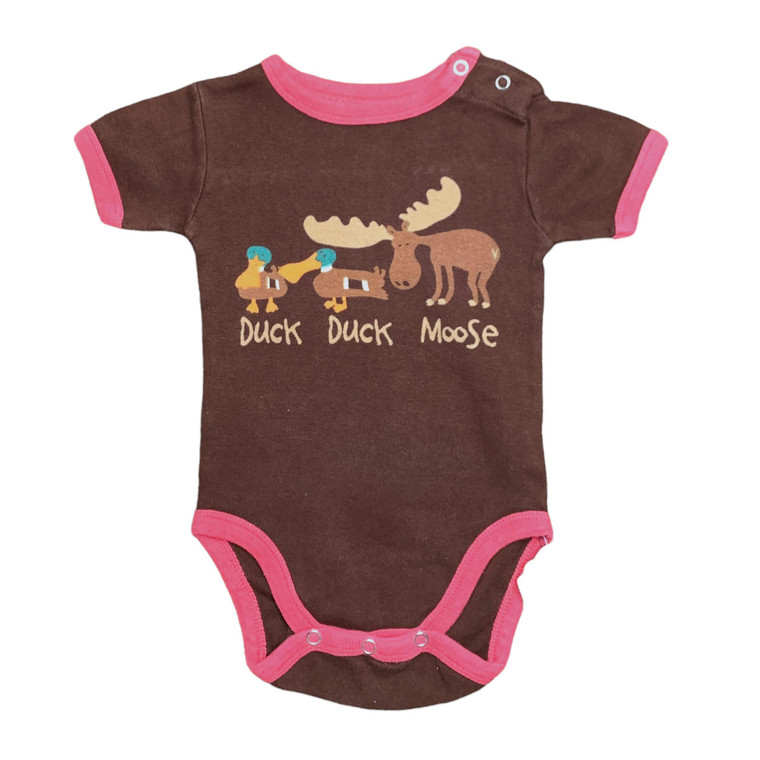 Brown/Pink Duck Duck Moose, front