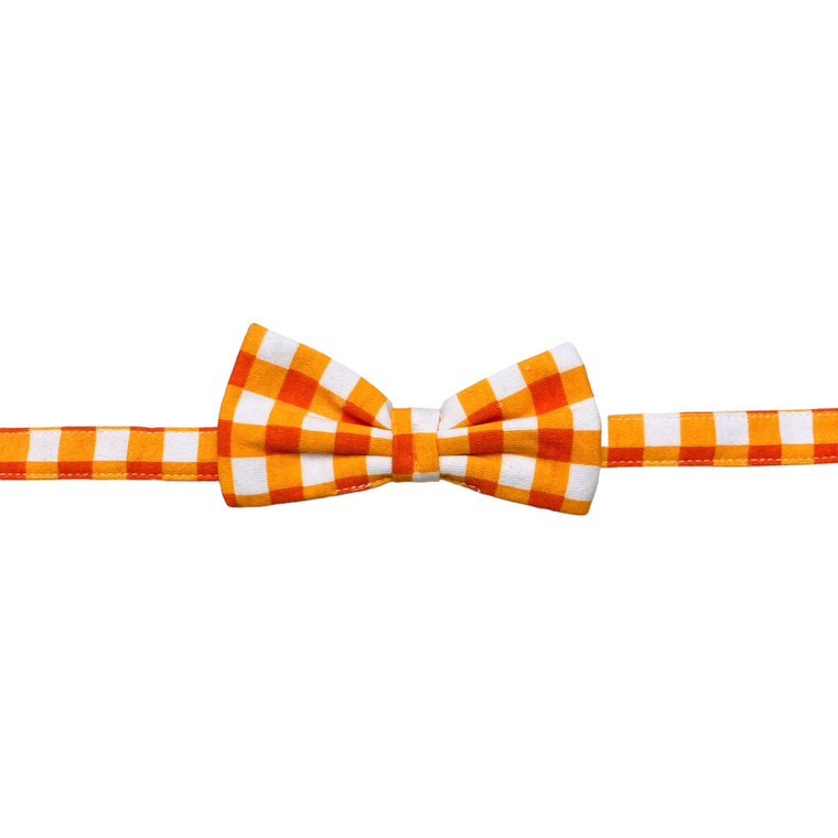 Orange Gingham, close up