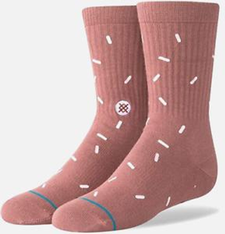 Brown Sprinkles, new socks on feet