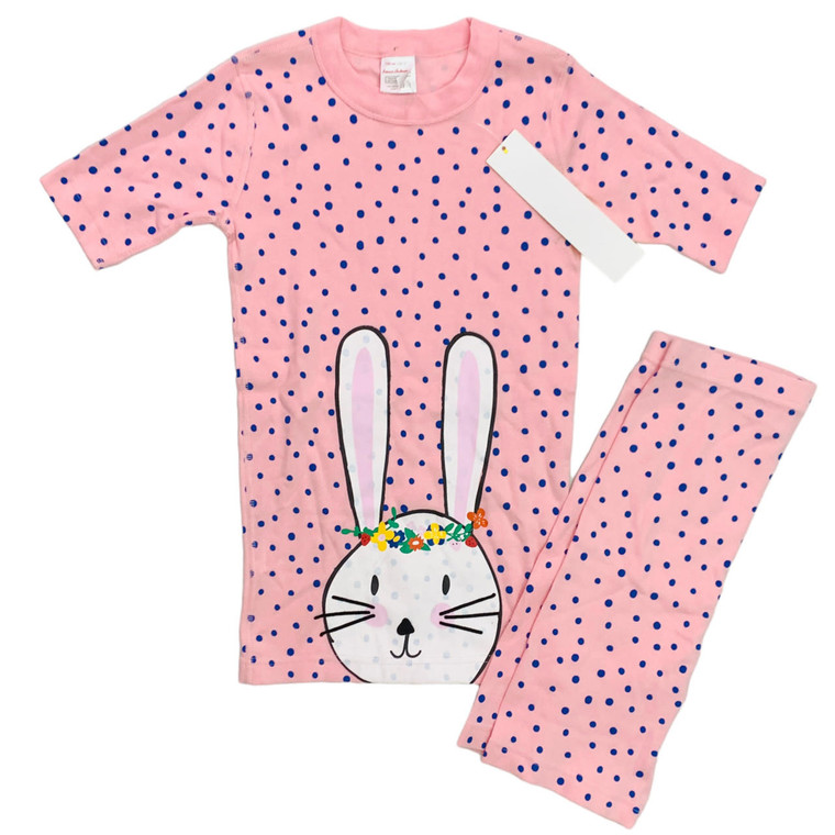 NEW Pink/Blue Dots Bunny, front