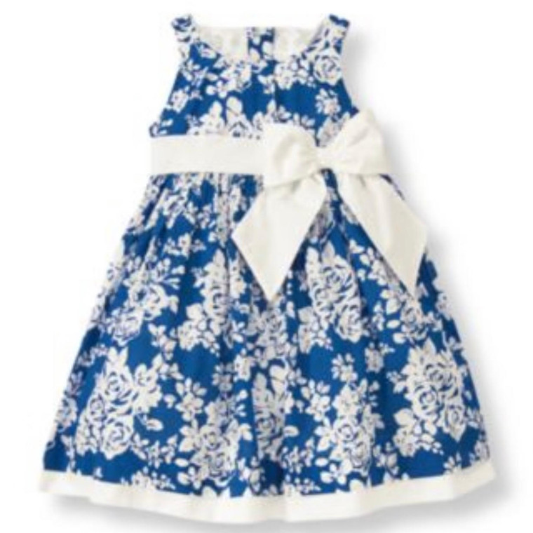 White/Blue Floral, brand image front