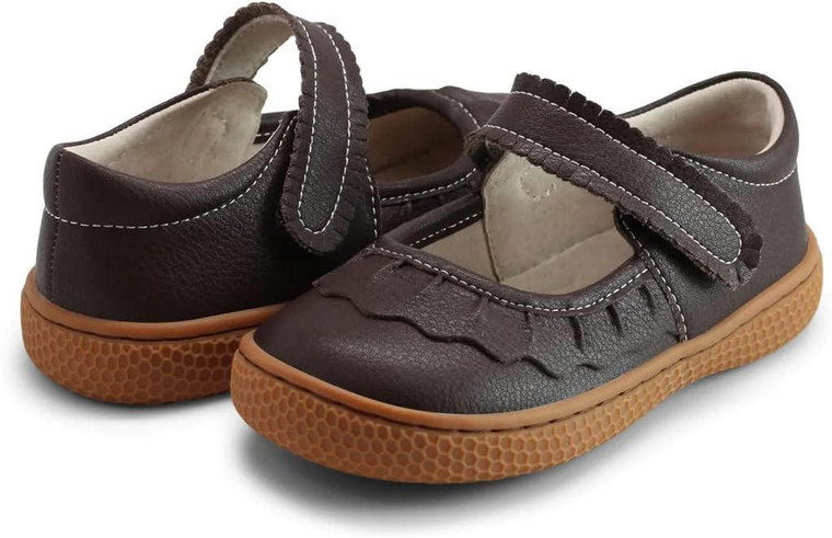 G Livie & Luca, 6, leather Mary Janes Ruche