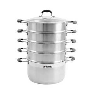 Arshia Premium Stainless Steel Steamer Pot 30cm Arshia Premium Stainless Steel Steamer Pot 30cm