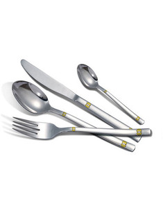 Arshia 38Pcs Cutlery Set With Stand Gold And Silver TM612GS Arshia 38Pcs Cutlery Set With Stand Gold And Silver TM612GS