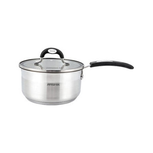 Arshia 18cm Stainless Steel Milk Pan with 2 lids Arshia 18cm Stainless Steel Milk Pan with 2 lids