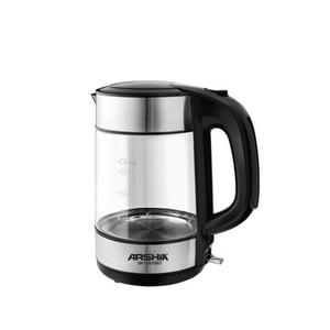 Arshia premium Glass Kettle Black GK118 Arshia premium Glass Kettle Black GK118