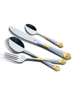 Arshia Gold and silver 24pcs Cutlery Set TM786GS Arshia Gold and silver 24pcs Cutlery Set TM786GS