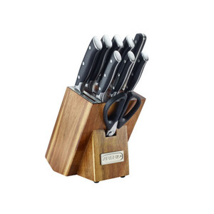 Arshia German Steel 10pcs Kitchen Knife Set Wooden Block Arshia German Steel 10pcs Kitchen Knife Set Wooden Block