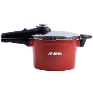 Arshia Non-stick Coated Pressure Cooker 22cm Red Arshia Non-stick Coated Pressure Cooker 22cm Red