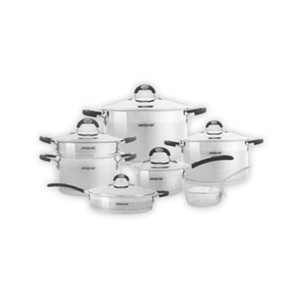 Arshia Stainless Steel Cookware 12Pc Set SS1401 Arshia Stainless Steel Cookware 12Pc Set SS1401