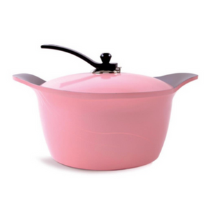 Arshia Ceramic Coated Casserole 28cm Pink Arshia Ceramic Coated Casserole 28cm Pink