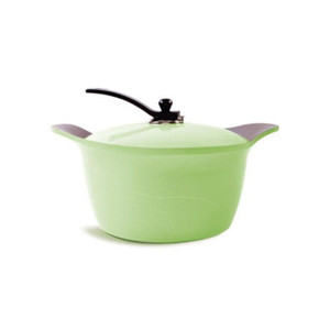 Arshia Ceramic Coated Casserole 28cm Green Stock pot Arshia Ceramic Coated Casserole 28cm Green Stock pot