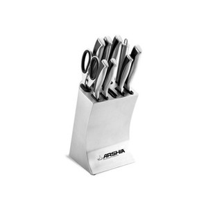 A set of 10 Titanium German Steel Knives, featuring superior cutting performance and durable titanium coating." A set of 10 Titanium German Steel Knives, featuring superior cutting performance and durable titanium coating."