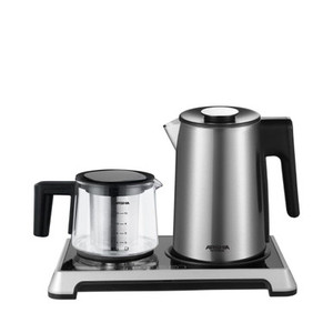 Arshia Stainless Steel 2 in 1 Electric Kettle with Tea Tray Silv Arshia Stainless Steel 2 in 1 Electric Kettle with Tea Tray Silv