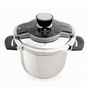 Arshia Stainless Steel Pressure Cooker Black 10 Liters PR116 Arshia Stainless Steel Pressure Cooker Black 10 Liters PR116