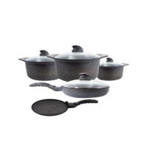 Arshia Cast Aluminum cookware 9 Piece Set C360 Arshia Cast Aluminum cookware 9 Piece Set C360