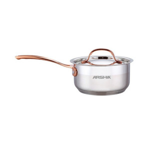 Arshia stainless steel Milk pan with 2Lid 18cm Arshia stainless steel Milk pan with 2Lid 18cm