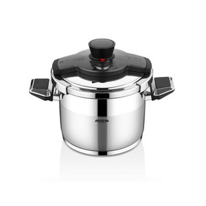 A 10 Litre Stainless Steel Pressure Cooker, Pressure pot designed for fast and efficient cooking with versatile cooking modes and safety features." A 10 Litre Stainless Steel Pressure Cooker, Pressure pot designed for fast and efficient cooking with versatile cooking modes and safety features."