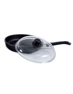 Arshia Premium Non-Stick Titanium Fry Pan 28cm with Tempered Glass Lid. Arshia Premium Non-Stick Titanium Fry Pan 28cm with Tempered Glass Lid.