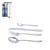 Arshia Silver Dinner Spoon and Fork Cutlery 12pc Set
