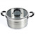 Arshia Stainless Steel Casserole with Glass Lid 24cm