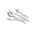 Arshia Silver Matte Cutlery 24pc Set with with Dessert Knife and Cake Fork